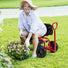 Cushioned Rolling Garden Cart with Swivel Seat GoPlus (Costway)