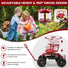 Cushioned Rolling Garden Cart with Swivel Seat GoPlus (Costway)