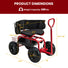 Cushioned Rolling Garden Cart with Swivel Seat GoPlus (Costway)