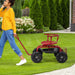 Cushioned Rolling Garden Cart with Swivel Seat GoPlus (Costway)