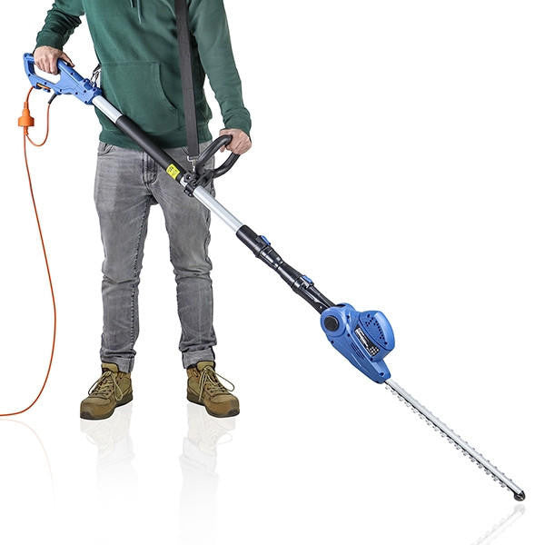 Hyundai 550W 450mm Long Reach Corded Electric Pole Hedge Trimmer/Pruner | HYPHT550E Hyundai