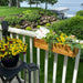 Acacia Wood Deck Rail Planter EMG International USA LLC