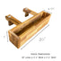 Acacia Wood Deck Rail Planter EMG International USA LLC