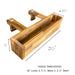Acacia Wood Deck Rail Planter EMG International USA LLC