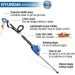 Hyundai 550W 450mm Long Reach Corded Electric Pole Hedge Trimmer/Pruner | HYPHT550E Hyundai