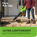 40V 15" Cordless Battery String Trimmer/Blower Combo Kit: 2.5 Ah Battery and Charger greenworkstools