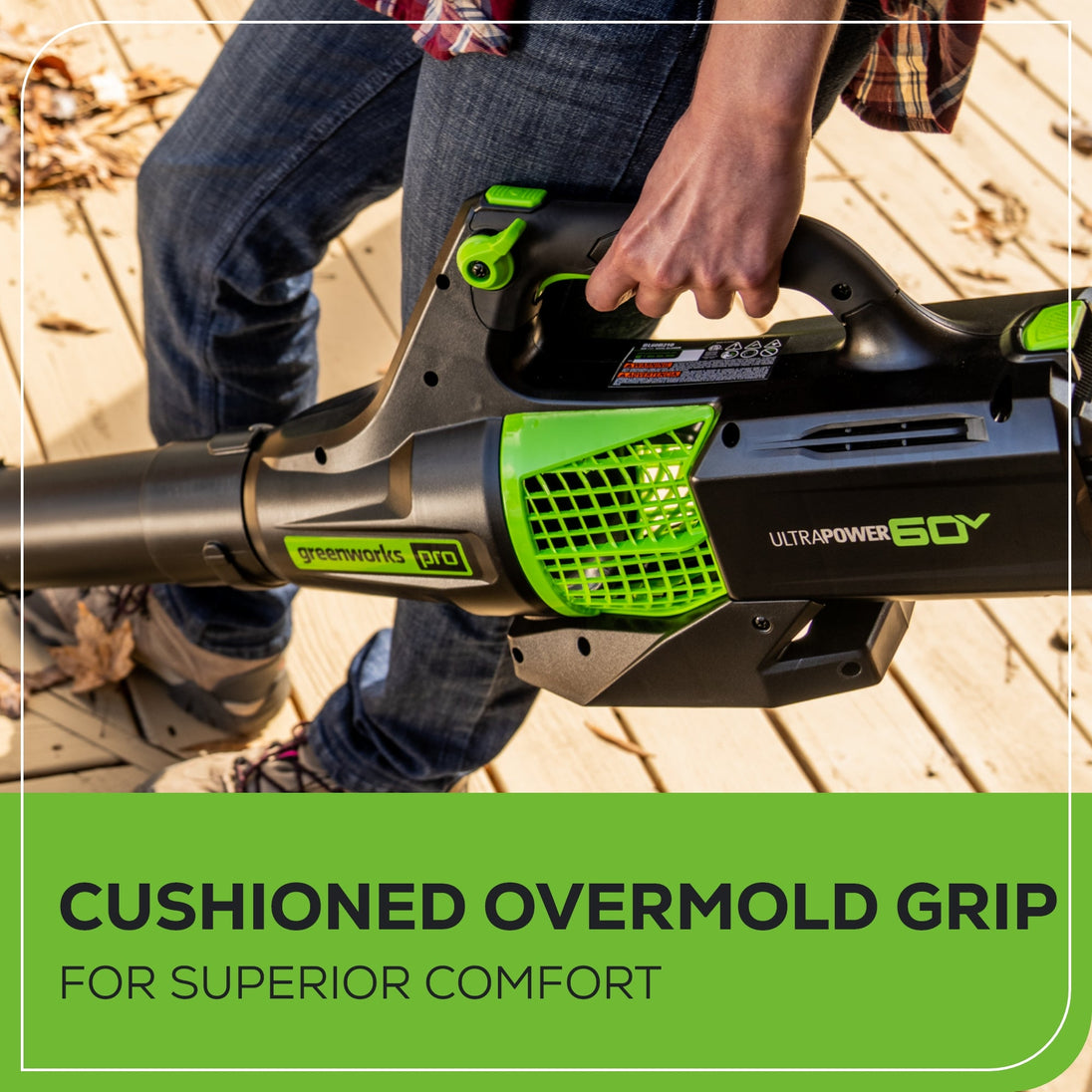 60V 450 CFM Cordless Battery Leaf Blower w/ 2.0Ah Battery & Charger greenworkstools
