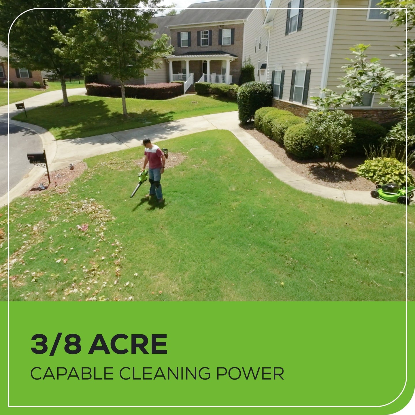 48V (24V x 2) 520 CFM Cordless Battery BL Leaf Blower/Vacuum: (2) 4.0 Ah Battery and Dual-Port Charger greenworkstools