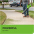 24V 320 CFM Cordless Battery Leaf Blower w/ 2.0 Ah Battery & Charger greenworkstools