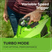 OPEN BOX 24V 450 CFM Cordless Battery Leaf Blower: 4.0 Ah USB Battery and Charger greenworkstools