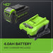 40V 550 CFM Cordless Battery Leaf Blower w/ 4.0 Ah Battery & Charger greenworkstools