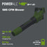 48V (24V x 2) 585 CFM Cordless Battery Leaf Blower w/ (2) 4.0 Ah USB Batteries & Dual Port Charger greenworkstools