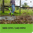 48V (24V x 2) 585 CFM Cordless Battery Leaf Blower w/ (2) 4.0 Ah USB Batteries & Dual Port Charger greenworkstools