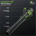60V 700 CFM Cordless Battery Leaf Blower (Tool Only) greenworkstools