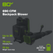 80V 690 CFM Cordless Battery Dual-Port Backpack Blower: (2) 4.0 Ah Batteries and Dual-Port Rapid Charger greenworkstools