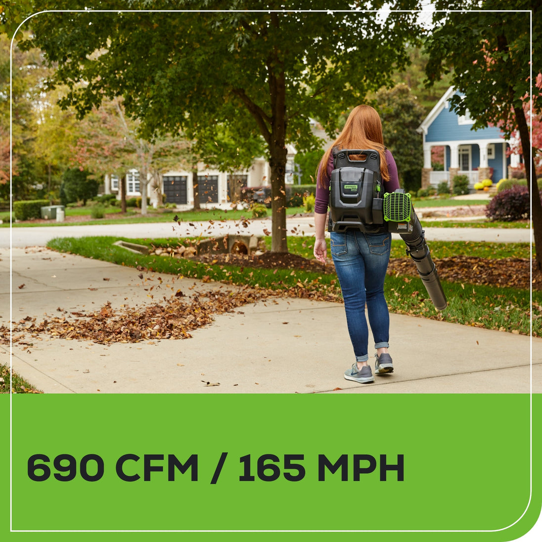80V 690 CFM Cordless Battery Dual-Port Backpack Blower: (2) 4.0 Ah Batteries and Dual-Port Rapid Charger greenworkstools