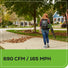 80V 690 CFM Cordless Battery Dual-Port Backpack Blower: (2) 4.0 Ah Batteries and Dual-Port Rapid Charger greenworkstools