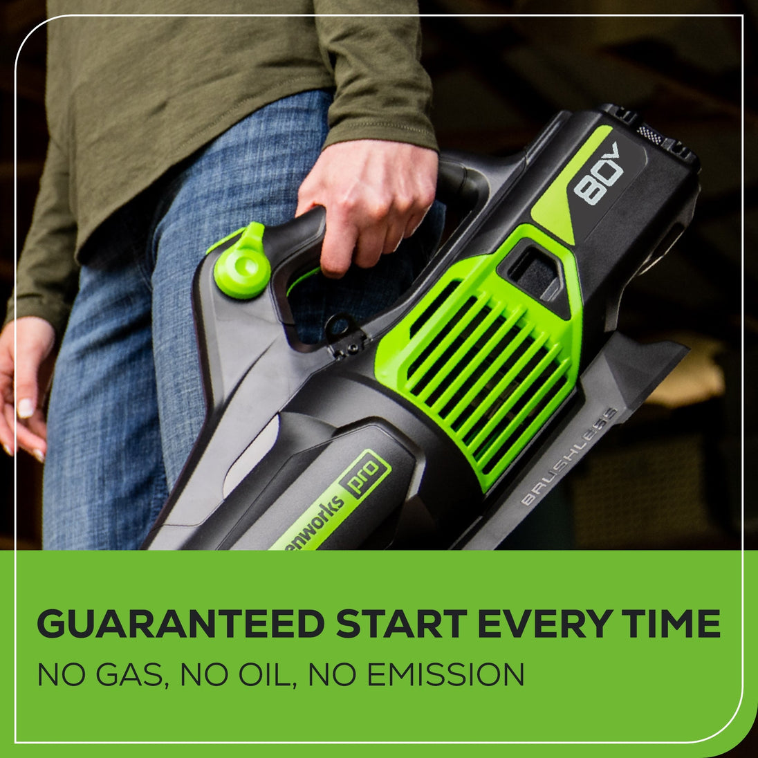 80V 25" Cordless Battery Dual Blade Self-Propelled Mower 2PC Combo Kit, (1) 4.0 Ah Battery and (1) Rapid Charger greenworkstools