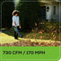 OPEN BOX 80V 730 CFM Cordless Battery Leaf Blower: 2.5 Ah Battery and Rapid Charger greenworkstools