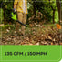 40V 135 CFM Cordless Battery Leaf Blower: 2.0 Ah Battery and Charger greenworkstools
