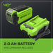 40V 135 CFM Cordless Battery Leaf Blower: 2.0 Ah Battery and Charger greenworkstools