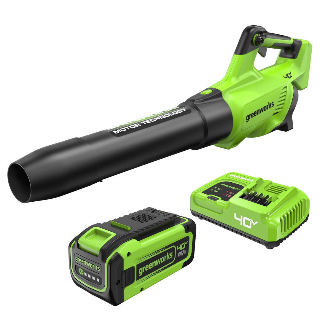 40V Gen 2.5 700 CFM Cordless Battery Brushless Leaf Blower, 8.0 Ah Battery and Charger greenworkstools