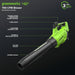 40V Gen 2.5 700 CFM Cordless Battery Brushless Leaf Blower, 8.0 Ah Battery and Charger greenworkstools