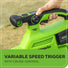 40V 505 CFM Cordless Battery Leaf Blower/Vacuum: 5.0 Ah Battery and Charger greenworkstools