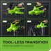 40V 505 CFM Cordless Battery Leaf Blower/Vacuum: 5.0 Ah Battery and Charger greenworkstools