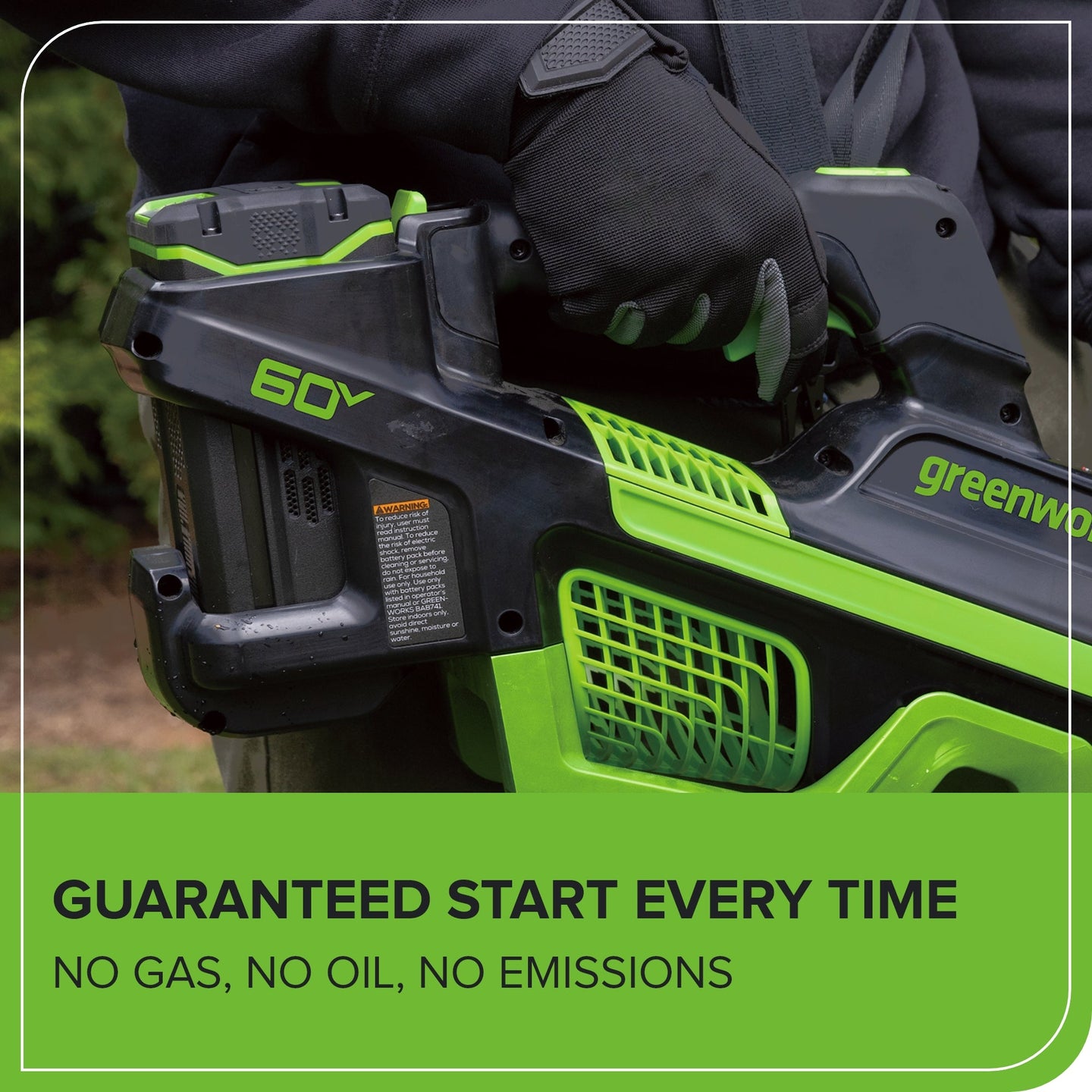 60V 660 CFM Cordless Battery Brushless Leaf Blower: 2.5 Ah Battery and Charger greenworkstools