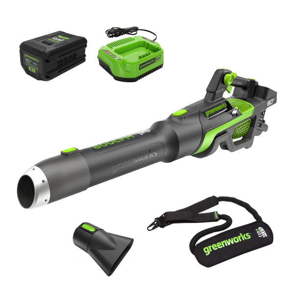OPEN BOX 80V 800 CFM Brushless Leaf Blower w/ 2.5Ah Battery & Charger greenworkstools