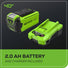 40V 350 CFM Cordless Battery Leaf Blower: 2.0 Ah Battery and Charger greenworkstools