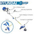 Hyundai 52cc Petrol Grass Trimmer / Strimmer / Brushcutter HYBC5200X Hyundai