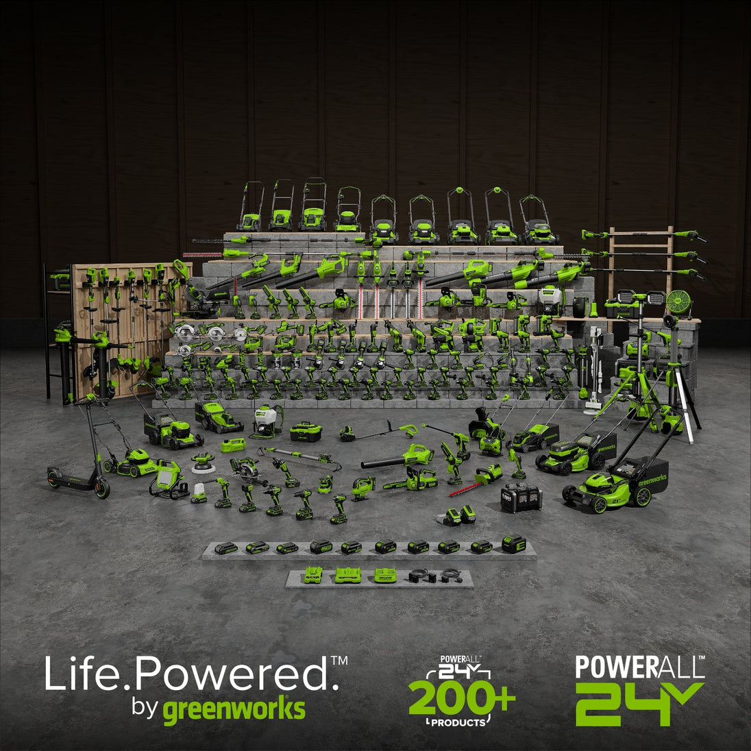 OPEN BOX 24V 450 CFM Cordless Battery Leaf Blower: 4.0 Ah USB Battery and Charger greenworkstools