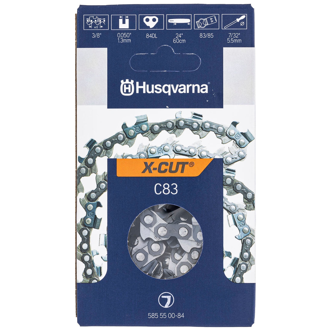 Husqvarna C83 Full Chisel X-CUT Chainsaw Chain (2-Pack) Husqvarna