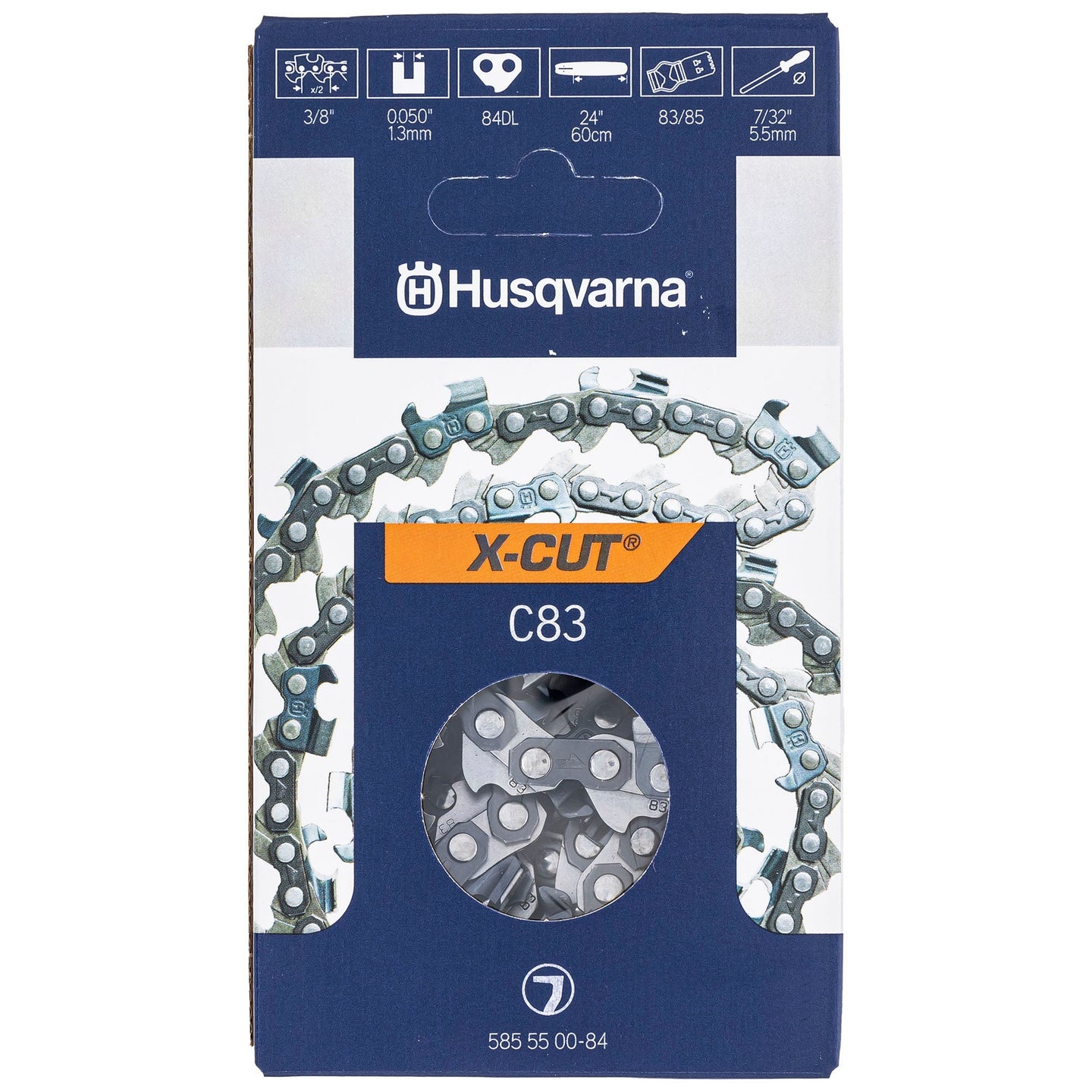 Husqvarna C83 Full Chisel X-CUT Chainsaw Chain (2-Pack) Husqvarna