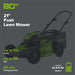 80V 21" Cordless Battery 3-in-1 Push Mower 3pc Combo Kit: (2) 2.0 Ah Batteries and Rapid Charger greenworkstools