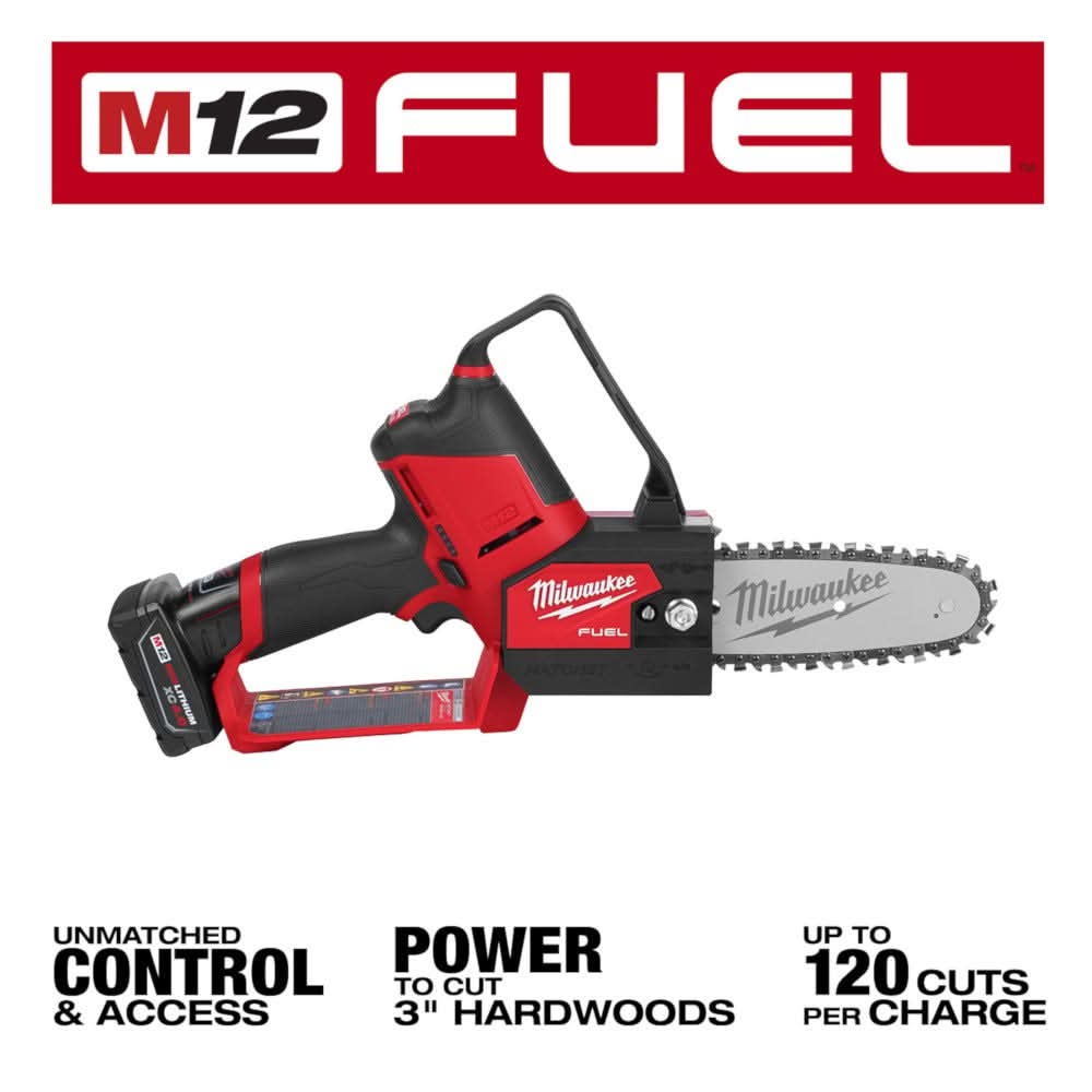 Milwaukee 2527-21 M12 FUEL HATCHET 6-Inch Pruning Saw 4.0Ah Kit Milwaukee
