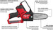 M12 FUEL HATCHET 6" Pruning Saw (Tool-Only) and 6" Saw Chain Kit Milwaukee