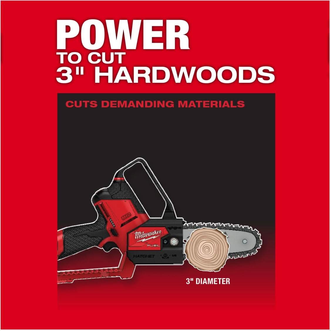 M12 FUEL HATCHET 6" Pruning Saw (Tool-Only) and 6" Saw Chain Kit Milwaukee