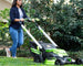 60V 25" Cordless Battery Self-Propelled Mower Combo Kit, Blower: (2) 4.0 Ah Batteries and Dual-Port Charger greenworkstools