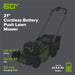 60V 21" Cordless Battery Push Mower and 610 CFM Blower Combo Kit w/ 5.0Ah Battery and Charger greenworkstools