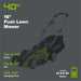 40V 16" Cordless Battery Push Mower 3pc Combo Kit, 4Ah Battery, 2Ah Battery and Charger greenworkstools