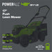 48V (24V x 2) 17" Push Cordless Lawn Mower, 320CFM Leaf Blower and 12" String Trimmer Combo Kit: (2) 4.0 Ah USB Batteries greenworkstools