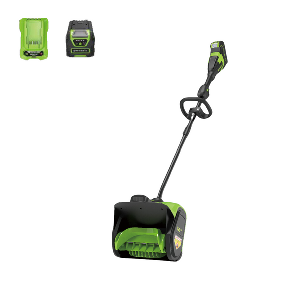 40V 12" Cordless Battery LED Snow Shovel: 4.0 Ah Battery and Charger greenworkstools