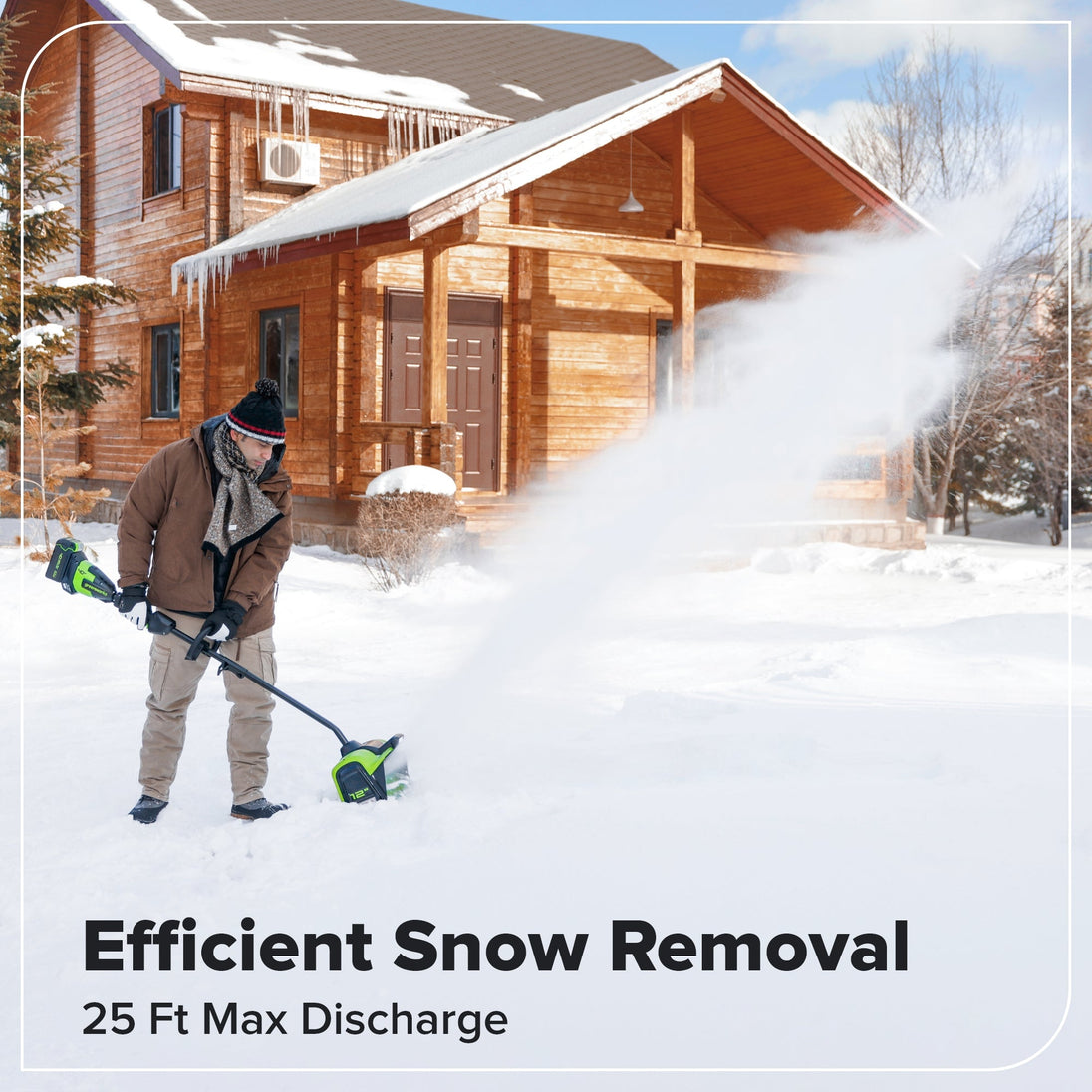 40V 12" Cordless Battery LED Snow Shovel: 4.0 Ah Battery and Charger greenworkstools