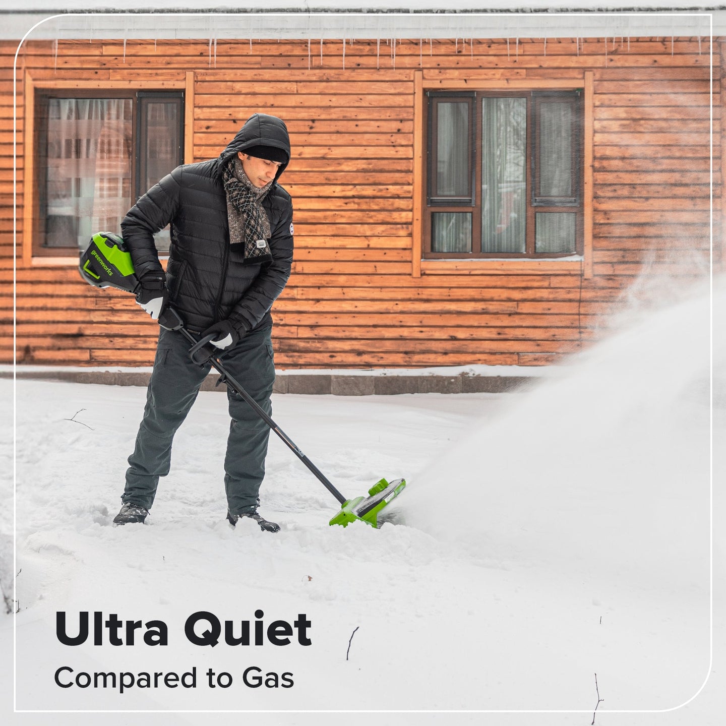 80V 12" Cordless Battery LED Snow Shovel: 4.0 Ah Battery and 6A Charger greenworkstools