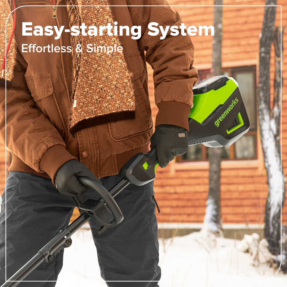 80V 12" Cordless Battery LED Snow Shovel: 4.0 Ah Battery and 6A Charger greenworkstools
