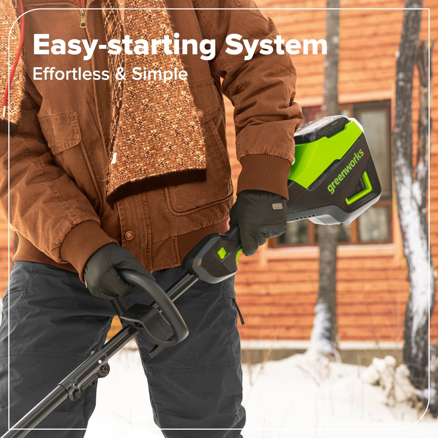 80V 12" Cordless Battery LED Snow Shovel: 4.0 Ah Battery and 6A Charger greenworkstools