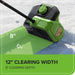 80V 12" Cordless Battery LED Snow Shovel, Directional Vanes (Tool Only) greenworkstools